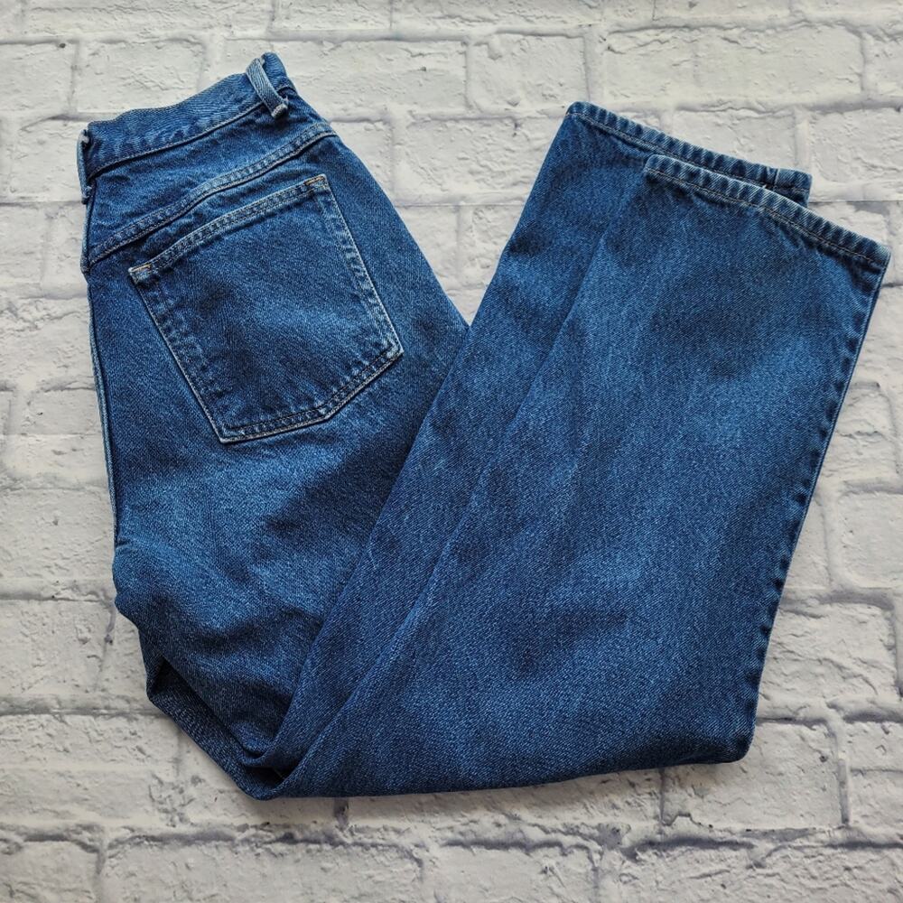 L.L. Bean Original Fit Relaxed Jeans High Rise Hi Waist Gorpcore size 12 Regular